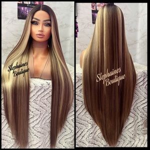 Human Hair Blended Lace Front Wig